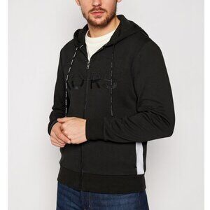 MICHAEL KORS Men's Cotton Blend Zip-Up Hoodie